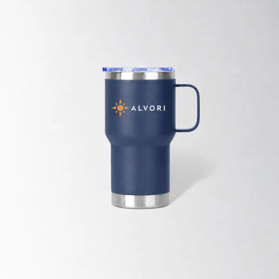 custom navy blue Insulated tumbler