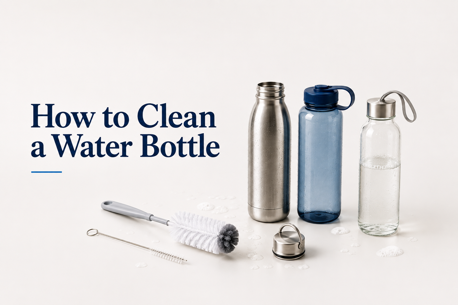 How to Clean a Water Bottle: Daily, Deep Cleaning & Sanitizing Guide