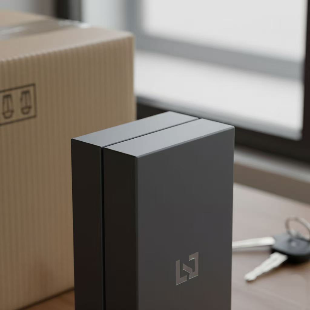 Packaging template shows anti-scratch coating layout.