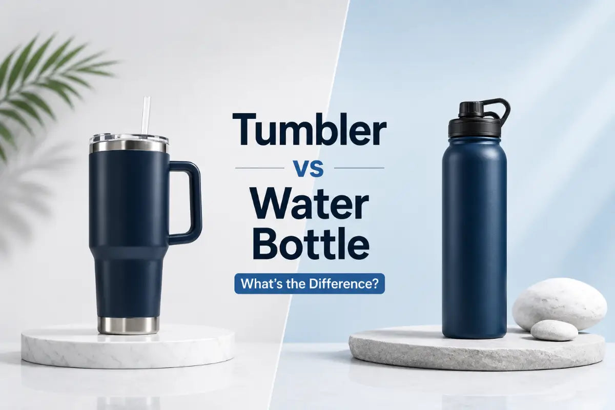 tumbler vs water bottle difference comparison