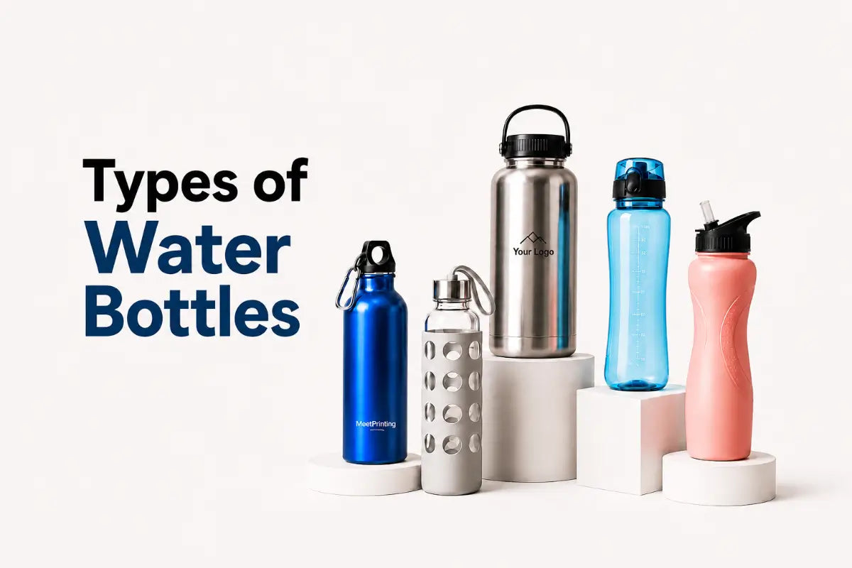 types of water bottles