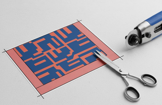Printing bleed explained with trim and safety zone illustration