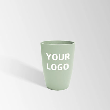 light green wheat straw reusable plastic cup