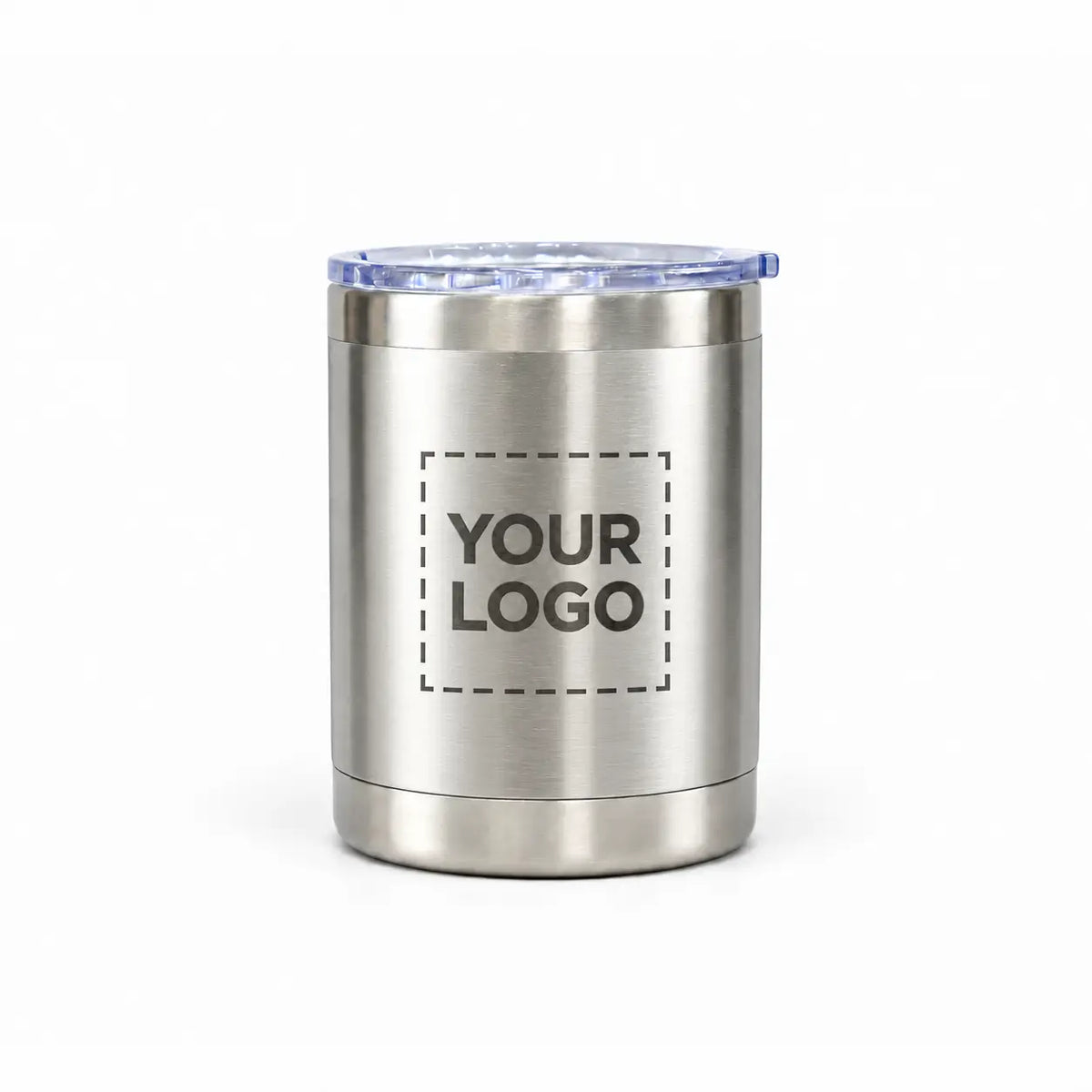 10 oz custom stainless steel lowball tumbler