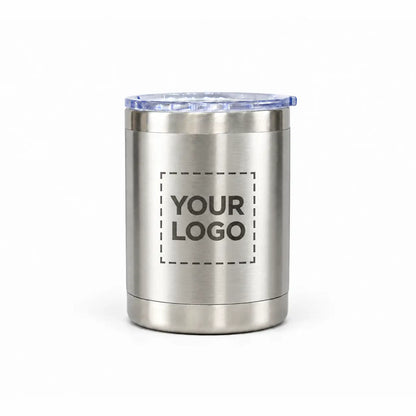 10 oz custom stainless steel lowball tumbler