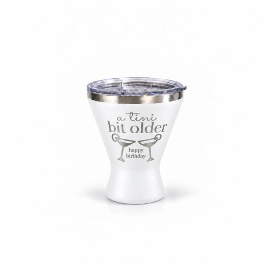 10 oz stainless martini tumbler, funny birthday quote