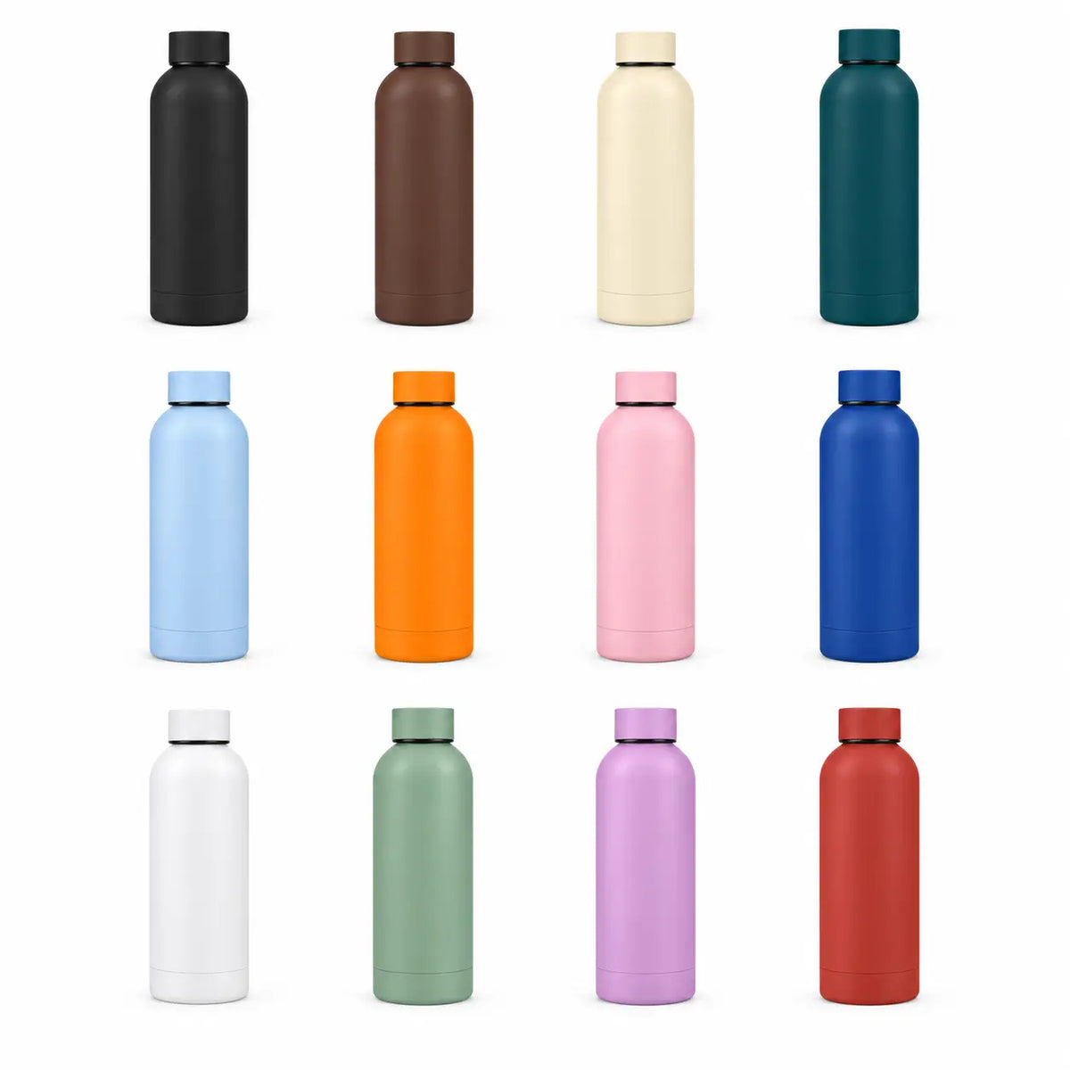 12 color options 17 oz stainless steel water bottles