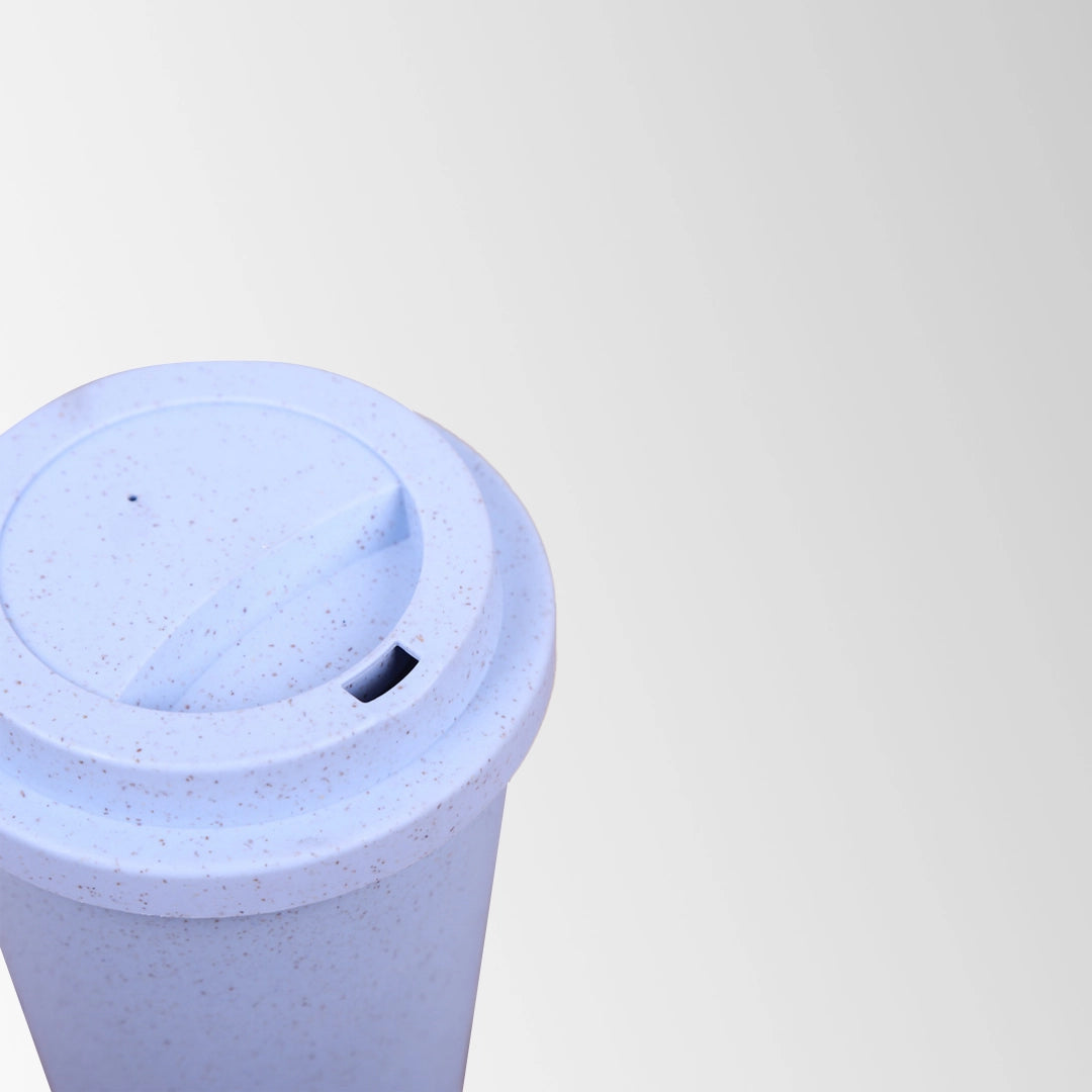 wheat straw travel cup lid top view