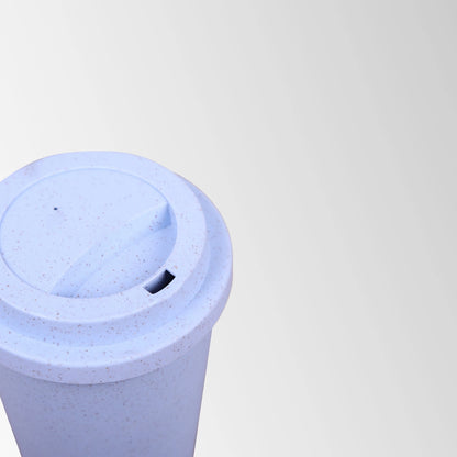 wheat straw travel cup lid top view