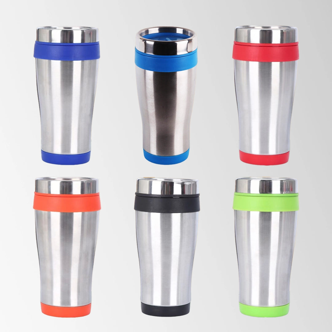 Multi color insulated travel tumblers stainless steel custom logo collection