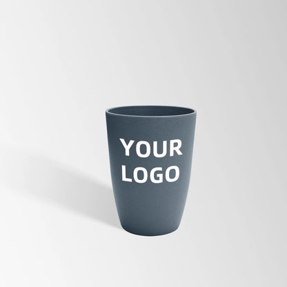 dark blue wheat straw reusable plastic cup custom logo