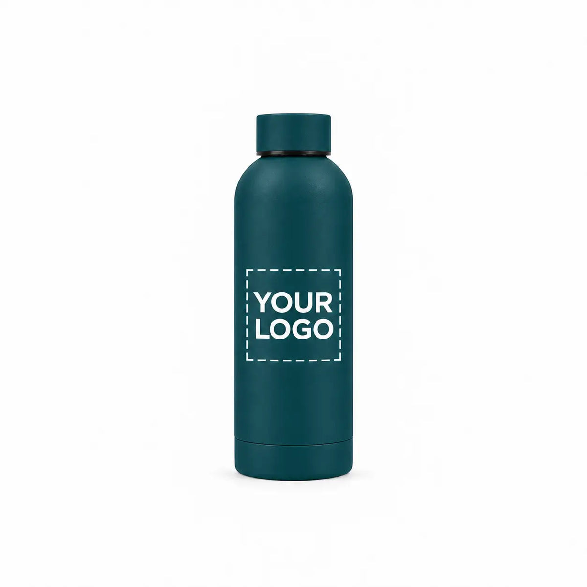 17 oz. dark green insulated water bottle custom logo