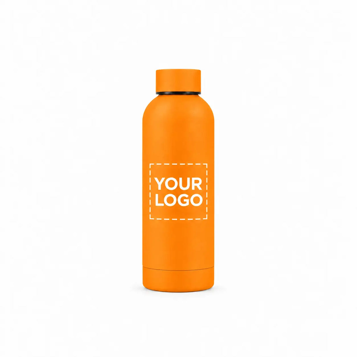 17 oz. orange insulated water bottle custom logo
