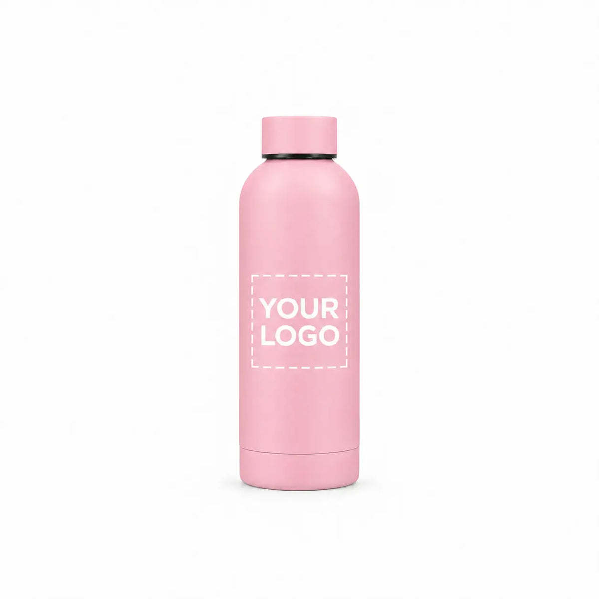 17 oz. pink insulated water bottle custom logo