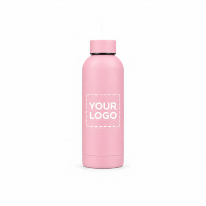 17 oz. pink insulated water bottle custom logo