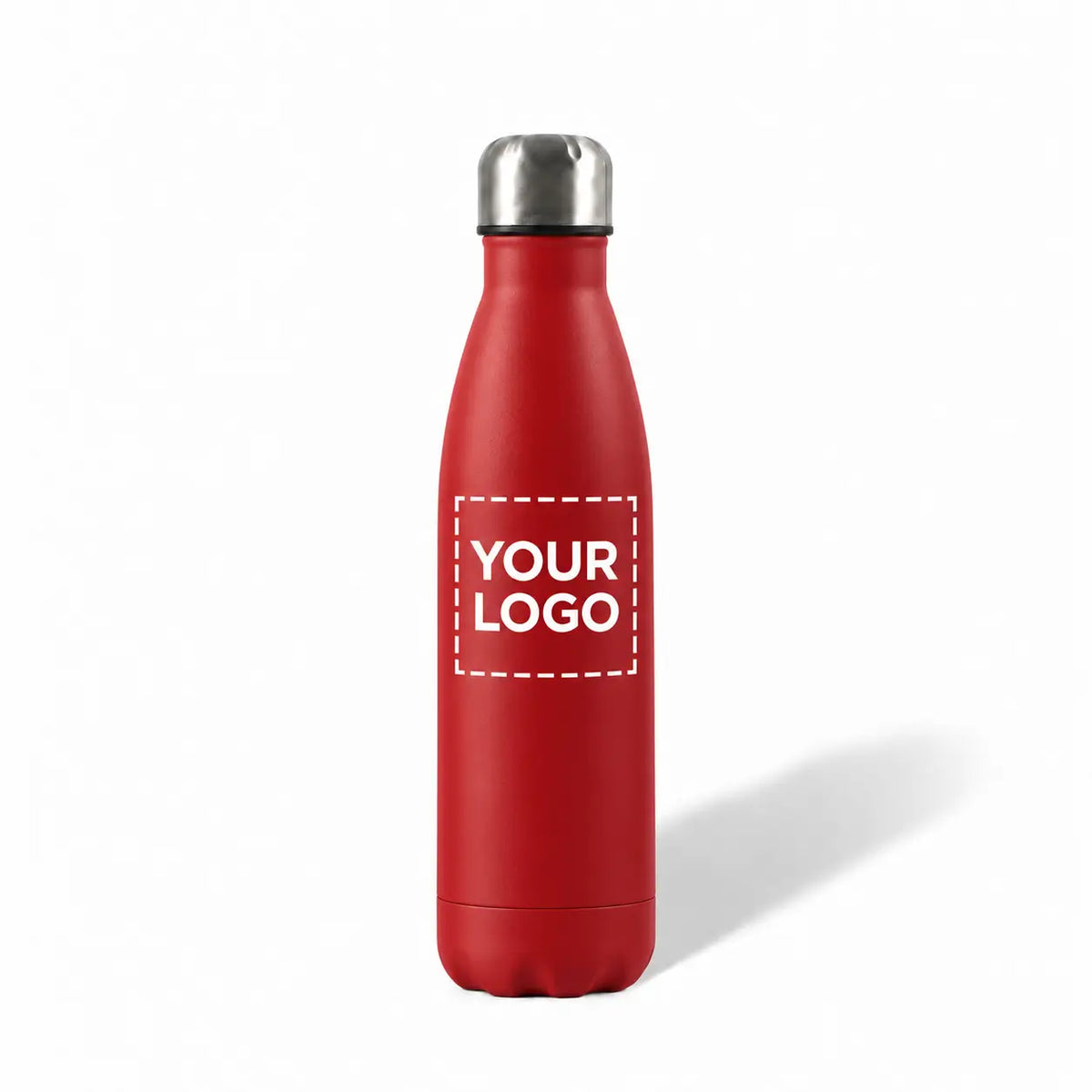 17 oz. red stainless steel water bottle