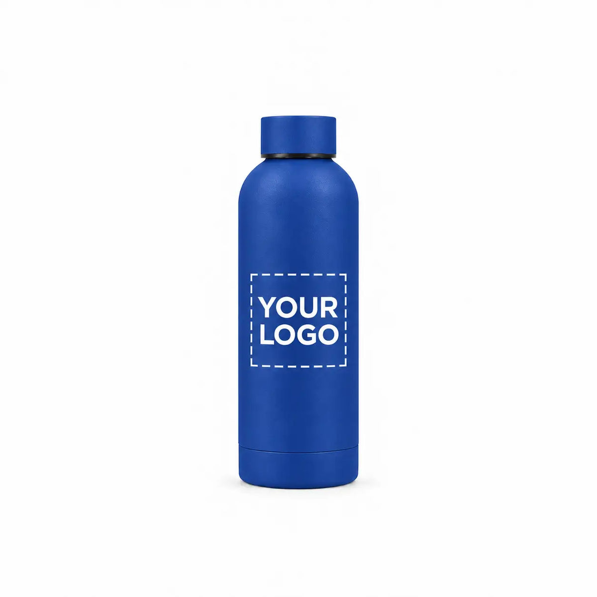 17 oz. royal blue insulated water bottle custom logo