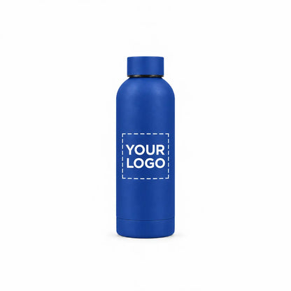 17 oz. royal blue insulated water bottle custom logo
