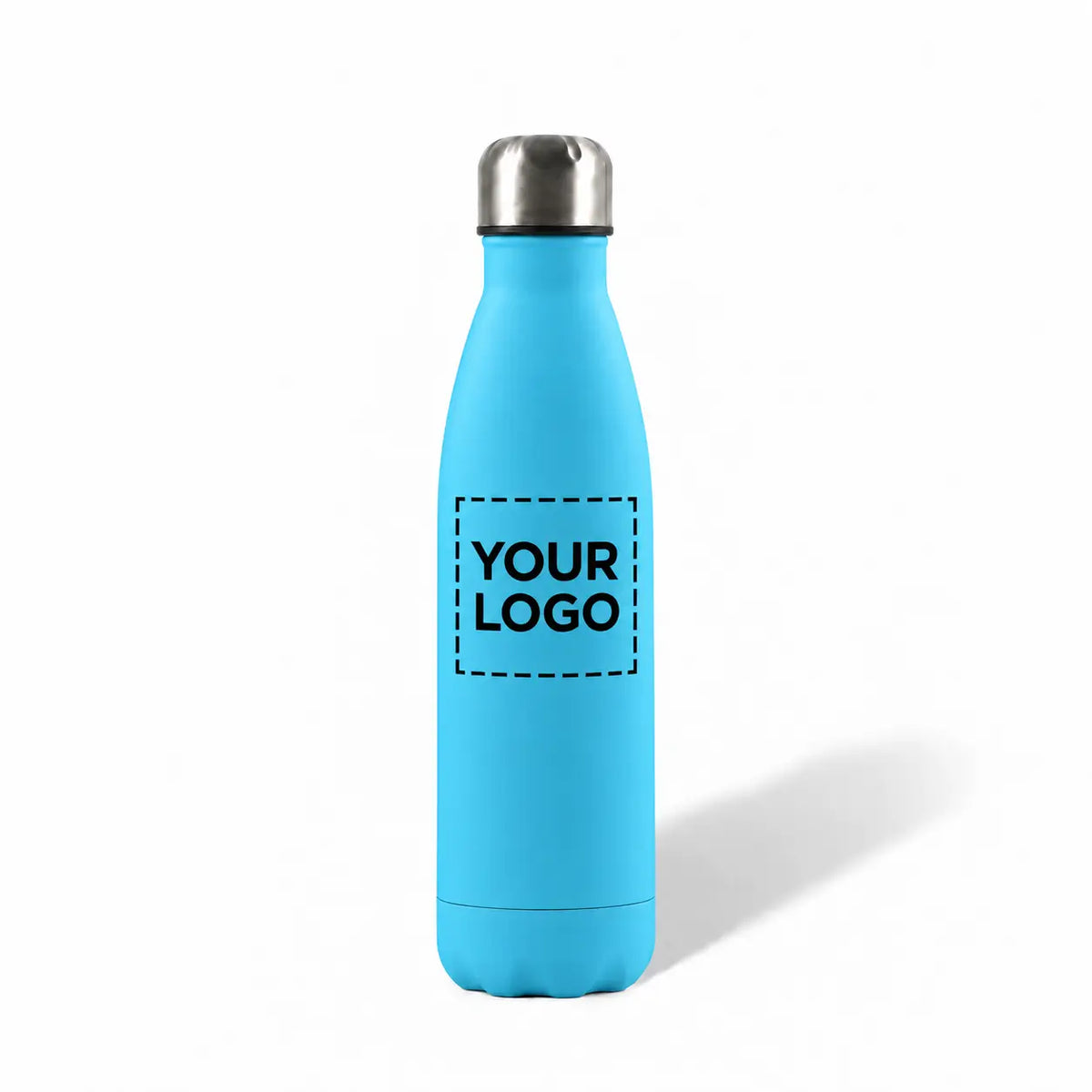 17 oz. turquoise stainless steel water bottle