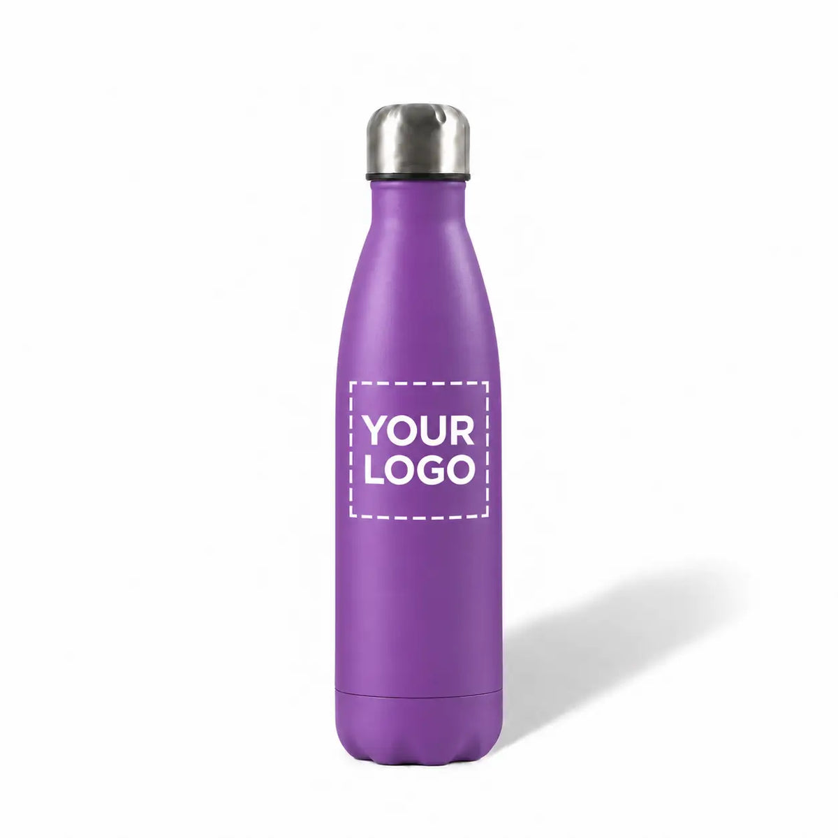 17 oz. violet purple stainless steel water bottle