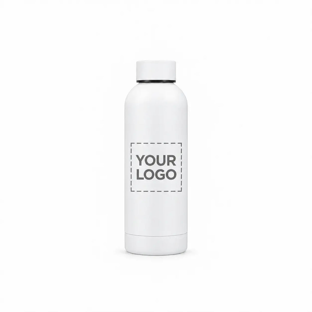 17 oz. white insulated water bottle custom logo