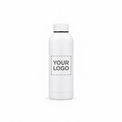 17 oz. white insulated water bottle custom logo