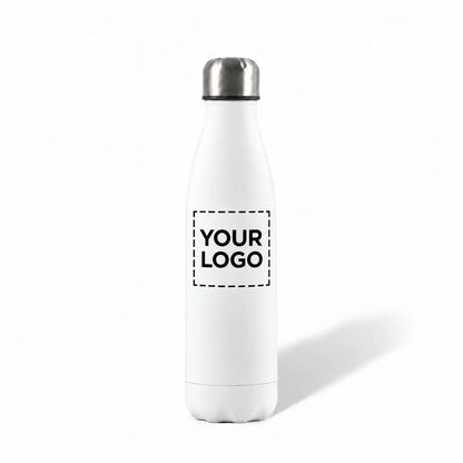 17 oz. white stainless steel water bottle