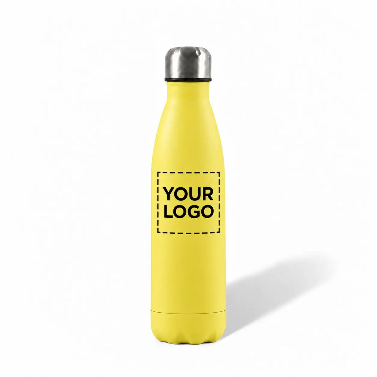 17 oz. yellow stainless steel water bottle