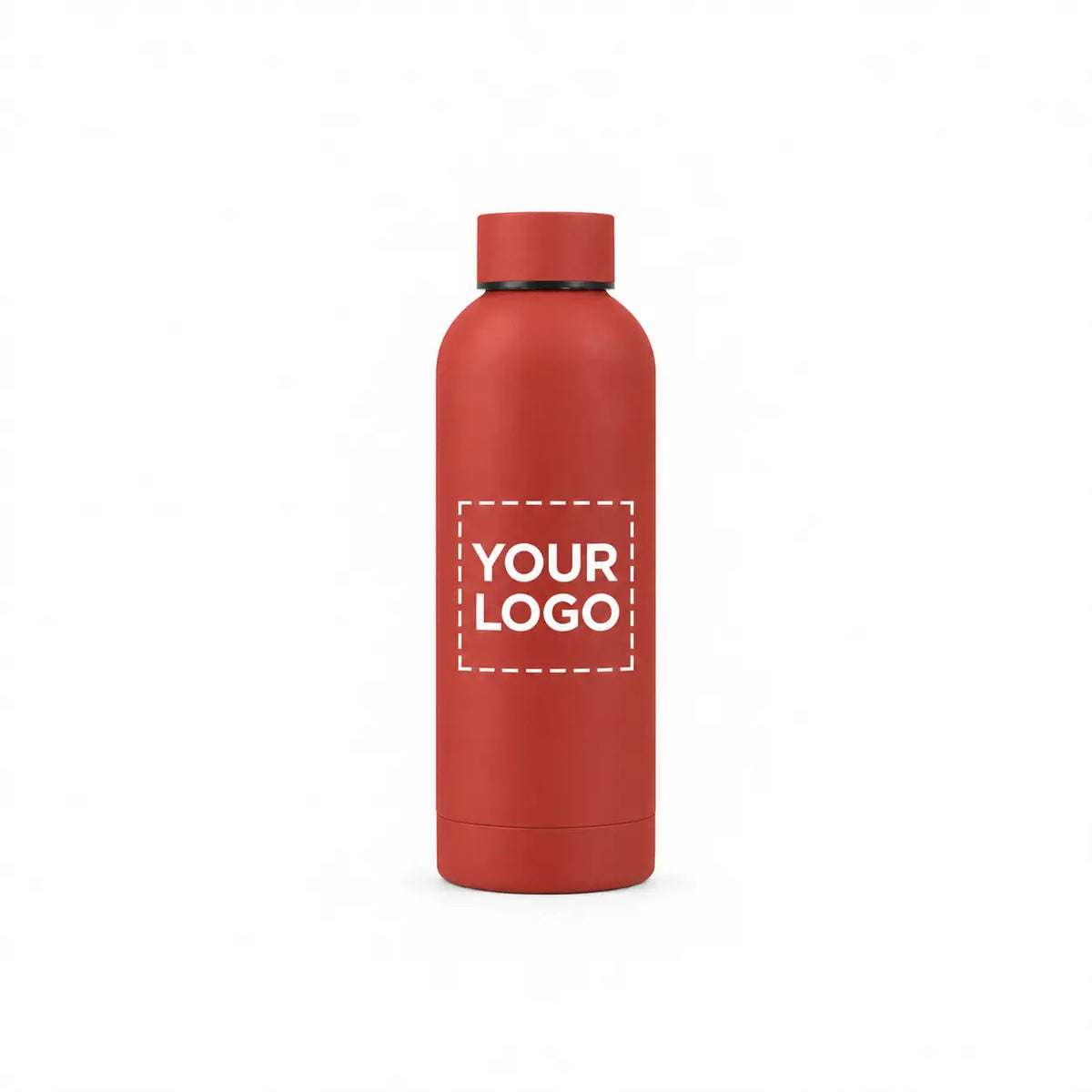 17oz. red insulated water bottle custom logo