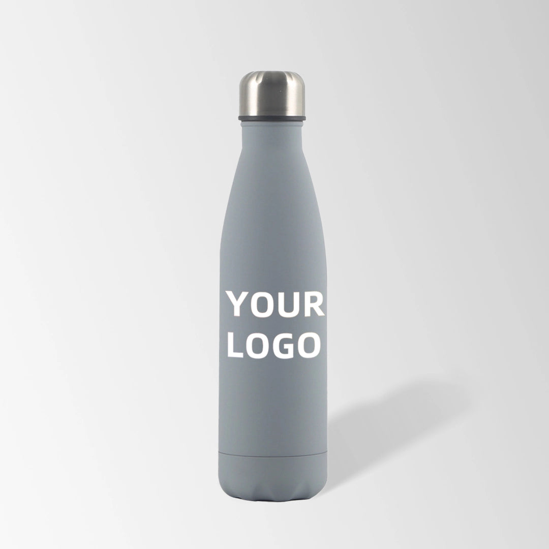 Custom 17 oz. Cola-Shaped Stainless Steel Water Bottle