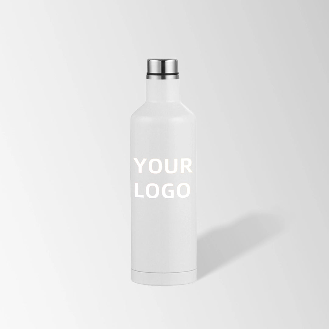 17 oz. white wine-shaped stainless steel water bottle