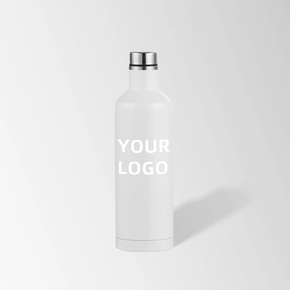 17 oz. white wine-shaped stainless steel water bottle