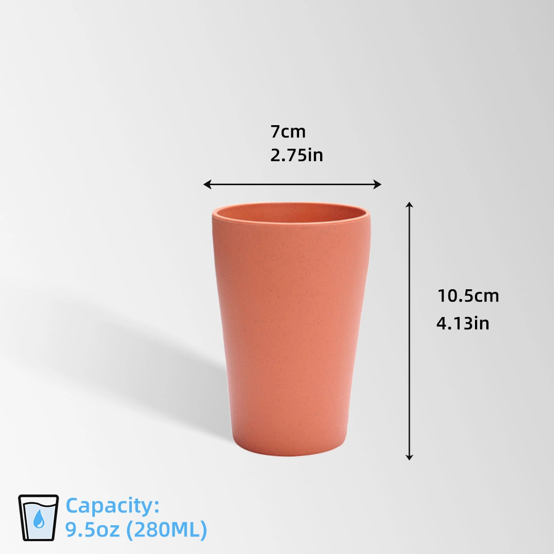 slim plastic cup size and dimensions view