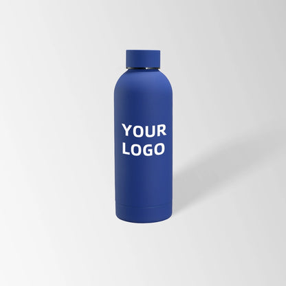 17 oz. Royal blue insulated water bottle custom logo