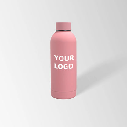 17 oz. Pink insulated water bottle custom logo