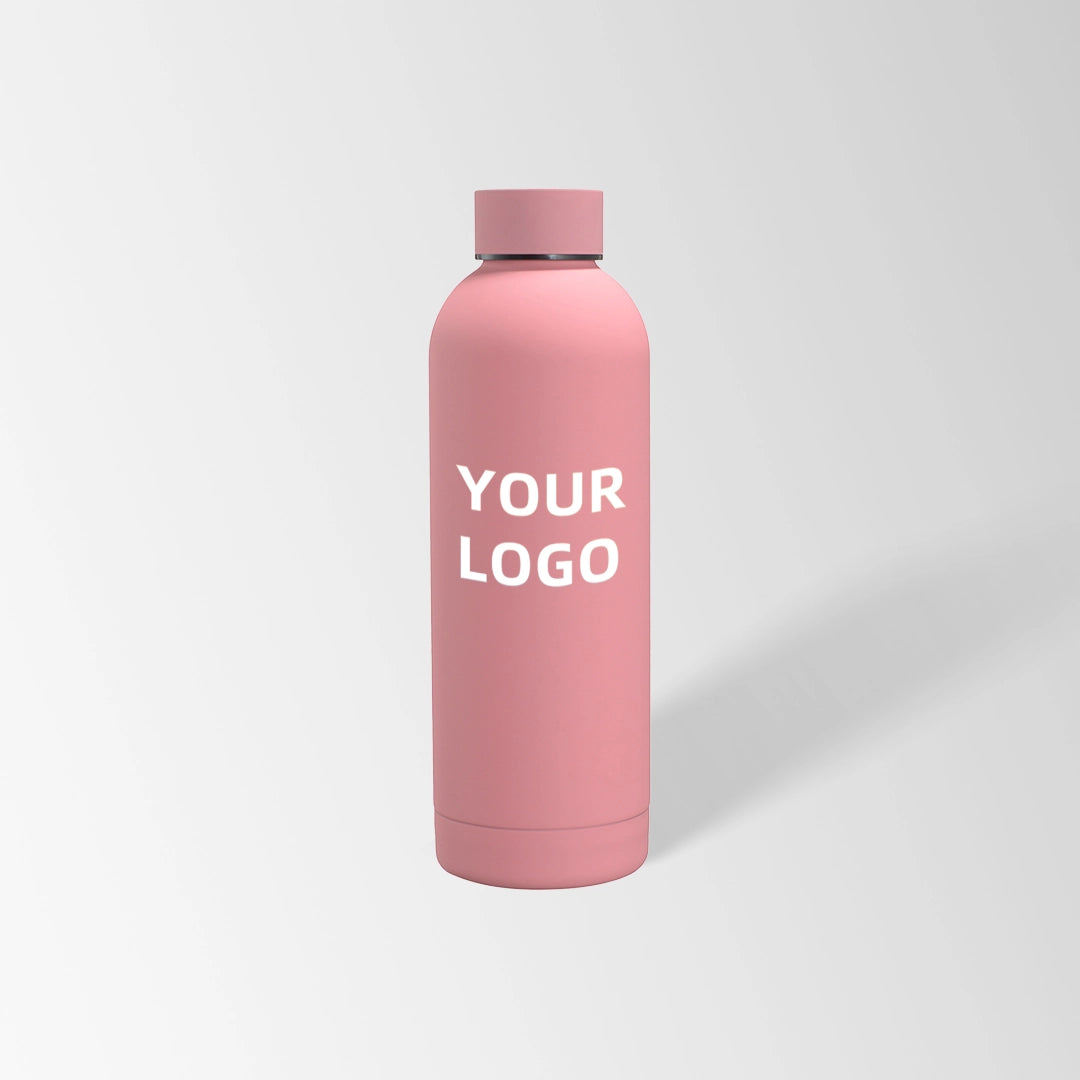 25 oz. Pink insulated water bottle custom logo