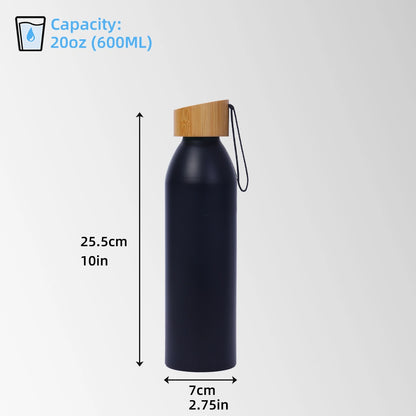 20 oz aluminum water bottle size and capacity chart