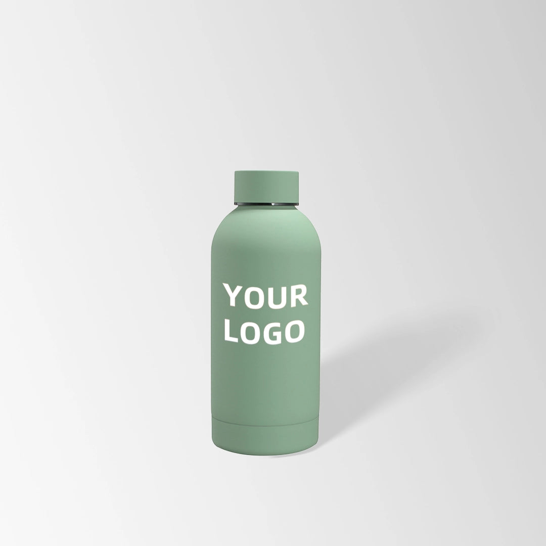 12 oz. Teal green insulated water bottle custom logo