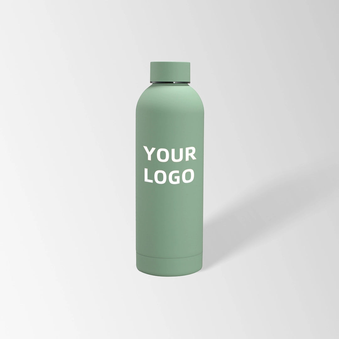 25 oz. Teal green insulated water bottle custom logo