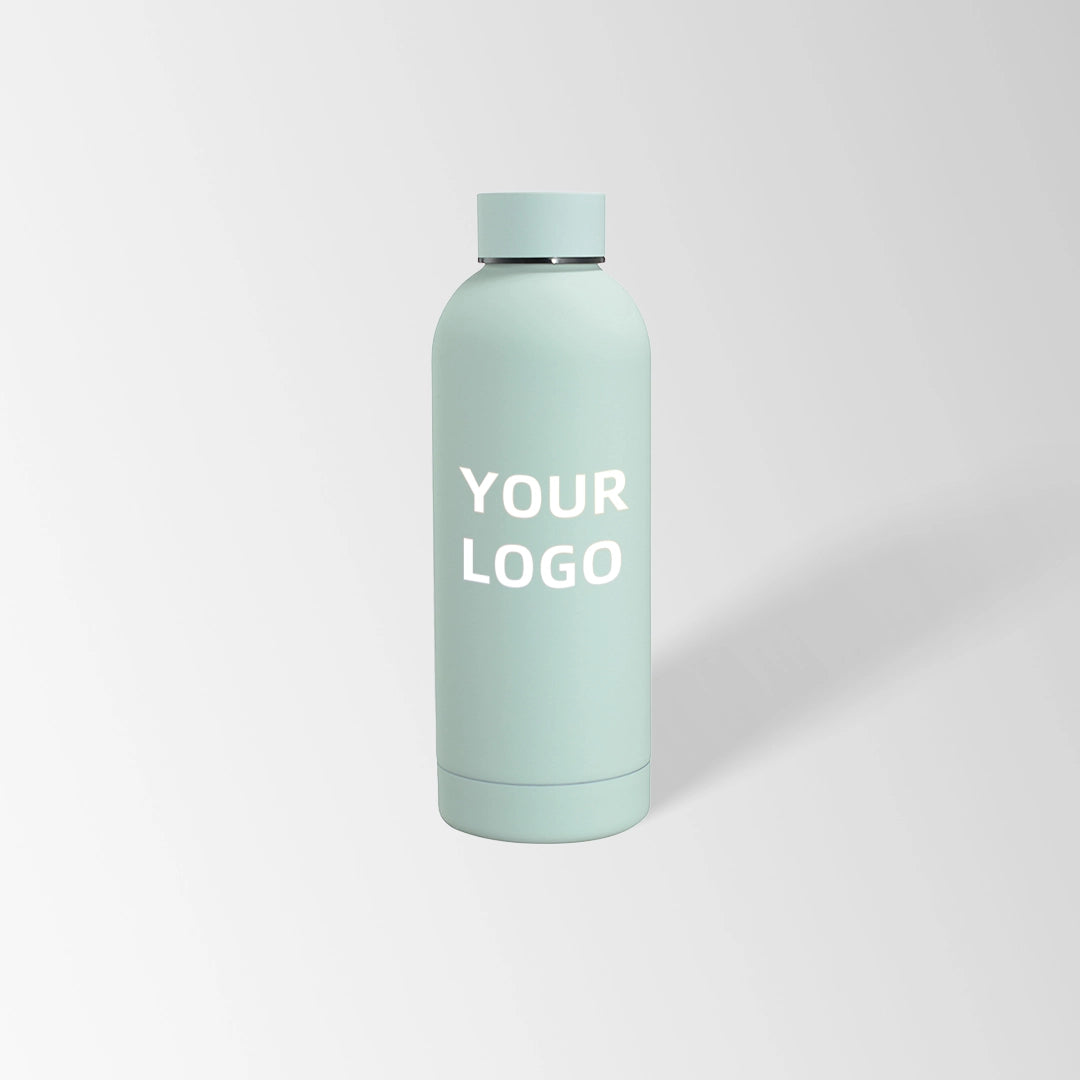 17 oz. Teal green insulated water bottle custom logo