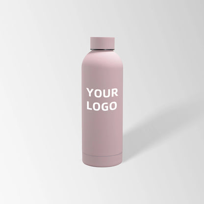 25 oz. Light pink insulated water bottle custom logo
