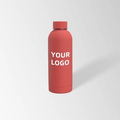 17 oz. Red insulated water bottle custom logo