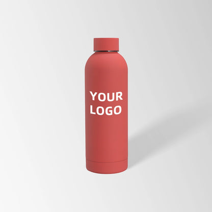 25 oz. Red insulated water bottle custom logo