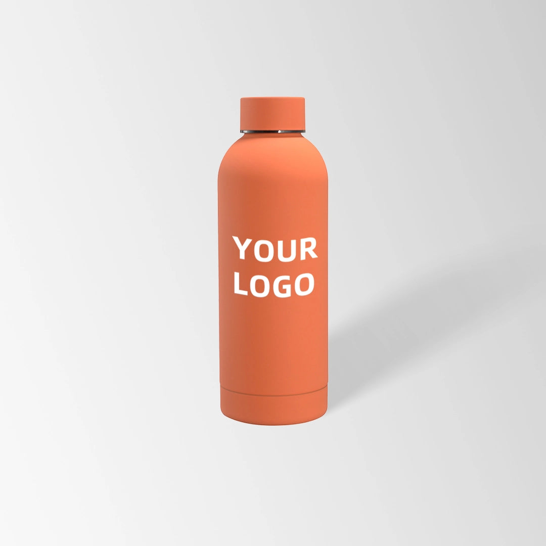 17 oz. Orange insulated water bottle custom logo