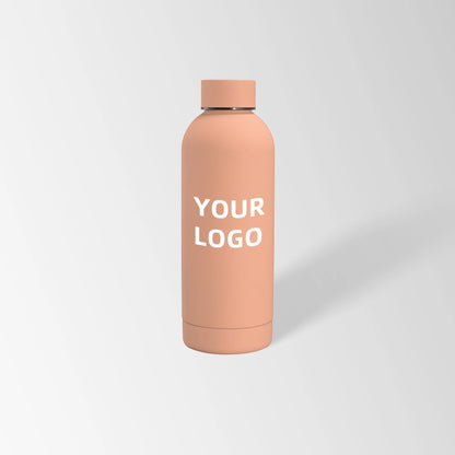 17 oz. Wheat color insulated water bottle custom logo