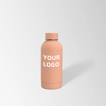 12 oz. Blush pink insulated water bottle custom logo