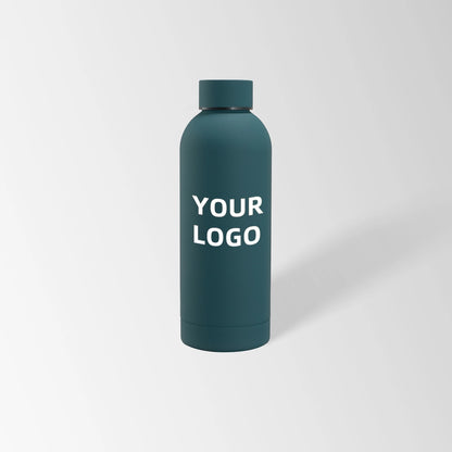 17 oz. Peacock green insulated water bottle custom logo