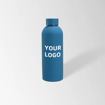 17 oz. Peacock blue insulated water bottle custom logo