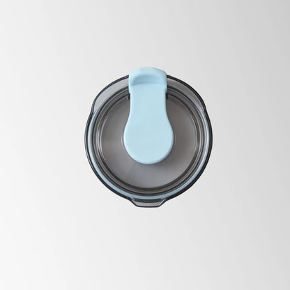 Coffee cup lid top view
