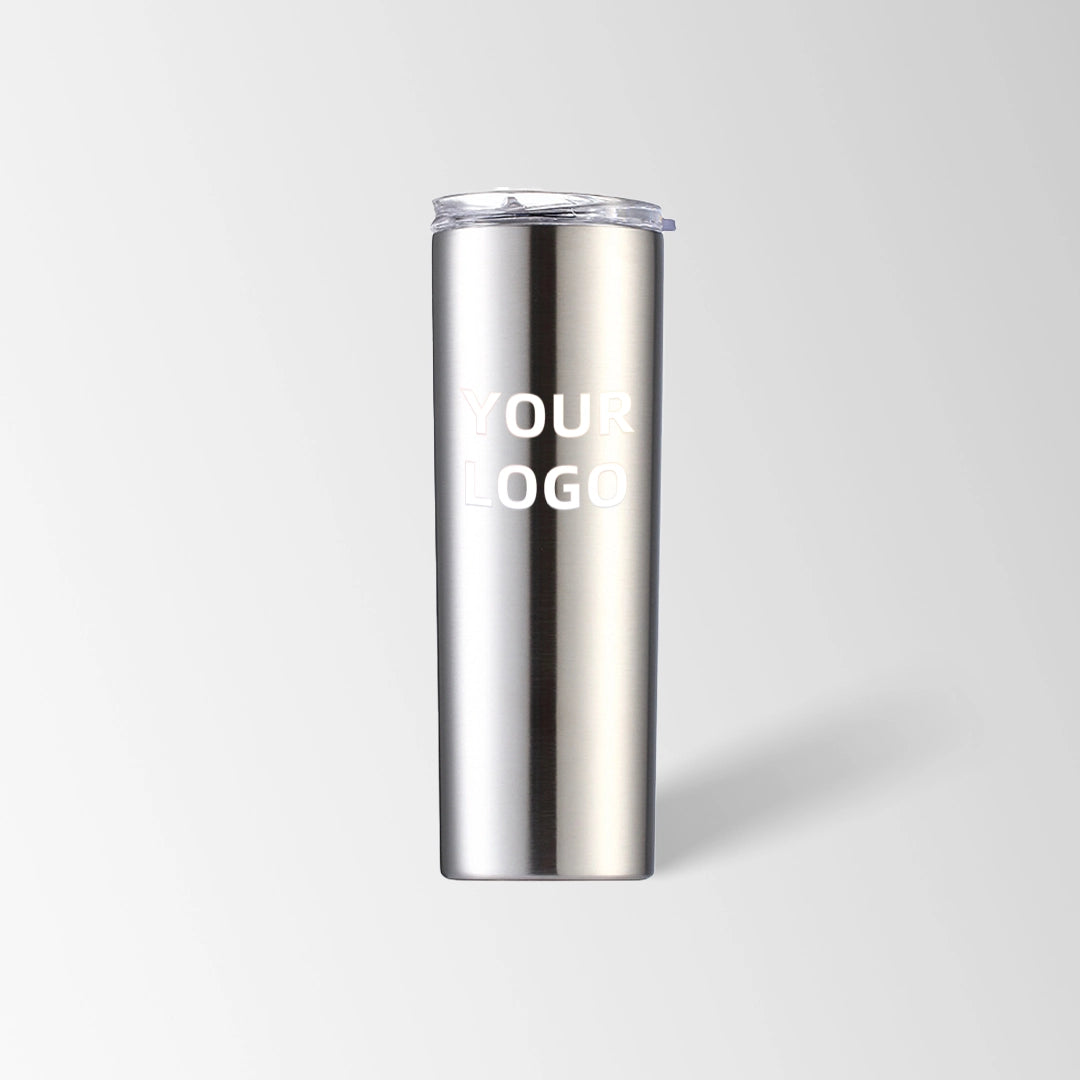 Stainless steel skinny tumbler custom logo